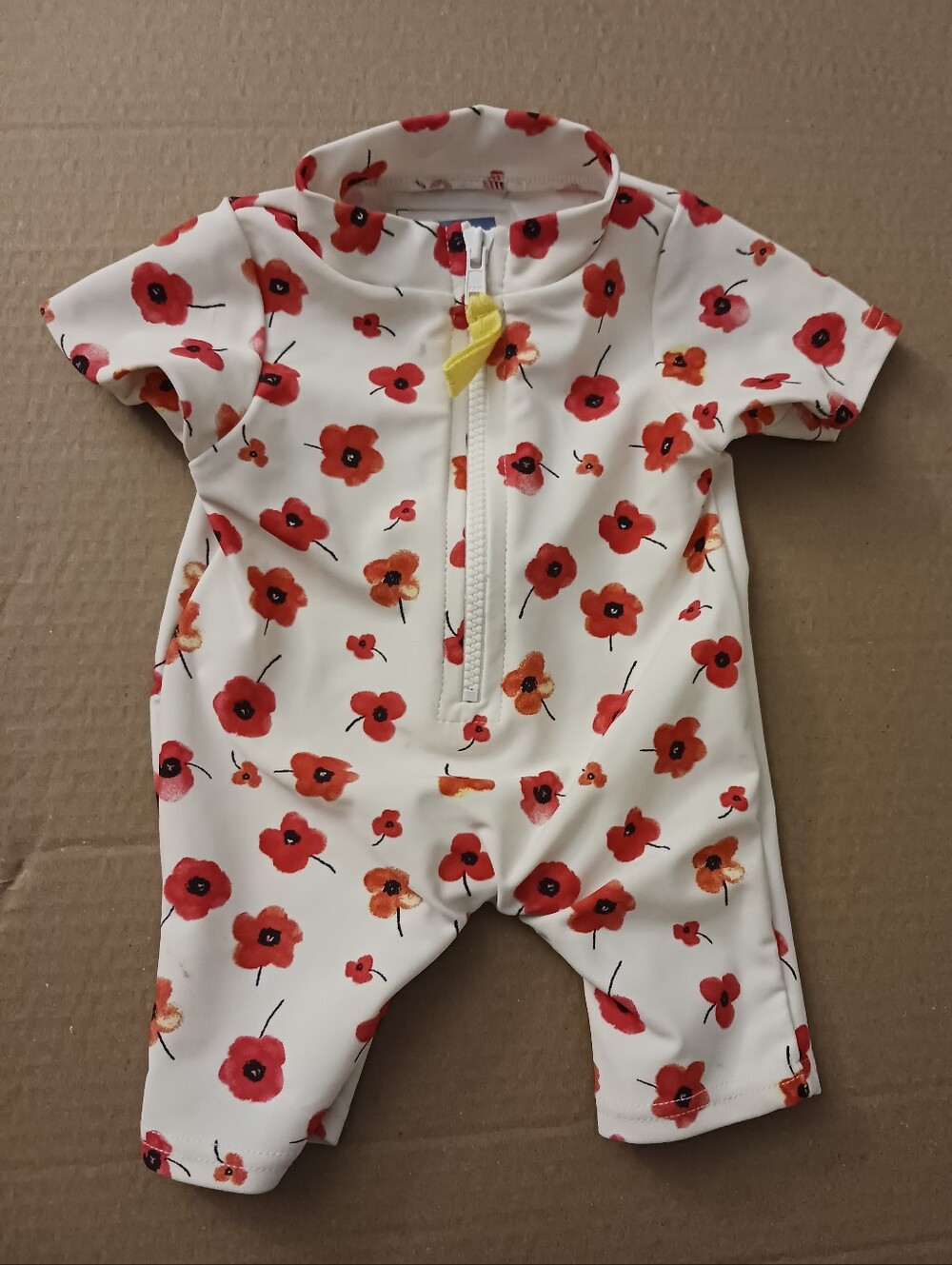 Toobydoo Swim Baby Girl POSIES Sun Suit , Swim Beach Onsie Size 0-3M RP $50